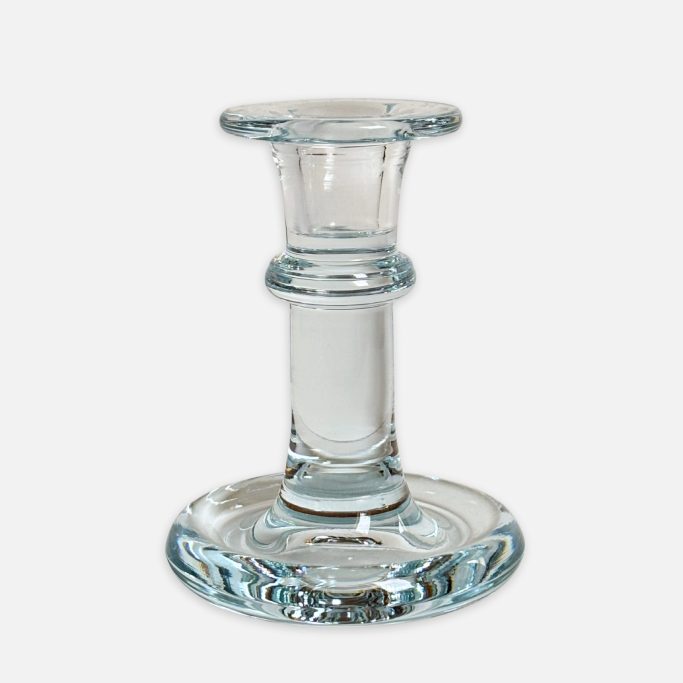 Kerzenhalter aus Klarglas